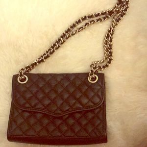 Black quilted Rebecca Minkoff bag